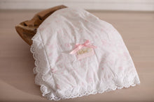 Load image into Gallery viewer, Pink Paisley Wooden Baby Stroller 7 Piece Gift Sets