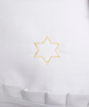 Load image into Gallery viewer, White Blanket Embroidery Star Of David