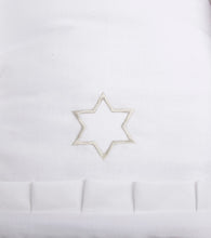 Load image into Gallery viewer, White Blanket Embroidery Star Of David