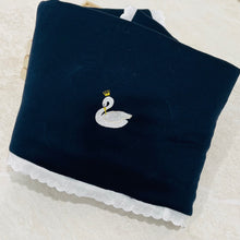 Load image into Gallery viewer, Pima Cotton Embroidery Swan Blanket