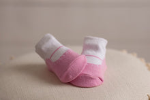 Load image into Gallery viewer, Pink Stripes Wood Stroller 7 Pieces Gift Set