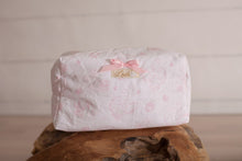 Load image into Gallery viewer, Pink Paisley Wooden Baby Stroller 7 Piece Gift Sets