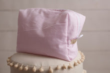 Load image into Gallery viewer, Pink Stripes Wood Stroller 7 Pieces Gift Set