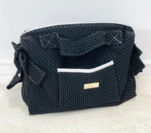 Load image into Gallery viewer, White Dots on Black Diaper Bag set of 3 items