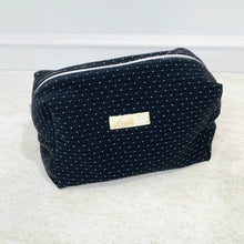 Load image into Gallery viewer, White Dots on Black Diaper Bag set of 3 items