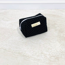 Load image into Gallery viewer, White Dots on Black Diaper Bag set of 3 items