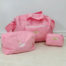 Load image into Gallery viewer, Hot Pink Diaper Bag set of 3 items