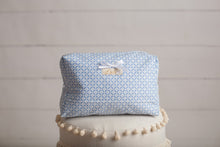 Load image into Gallery viewer, Twill Blue Diaper Bag set of 3 items