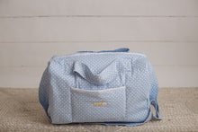 Load image into Gallery viewer, Twill Blue Diaper Bag set of 3 items