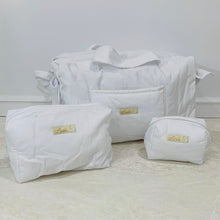 Load image into Gallery viewer, White Diaper Bag set of 3 items