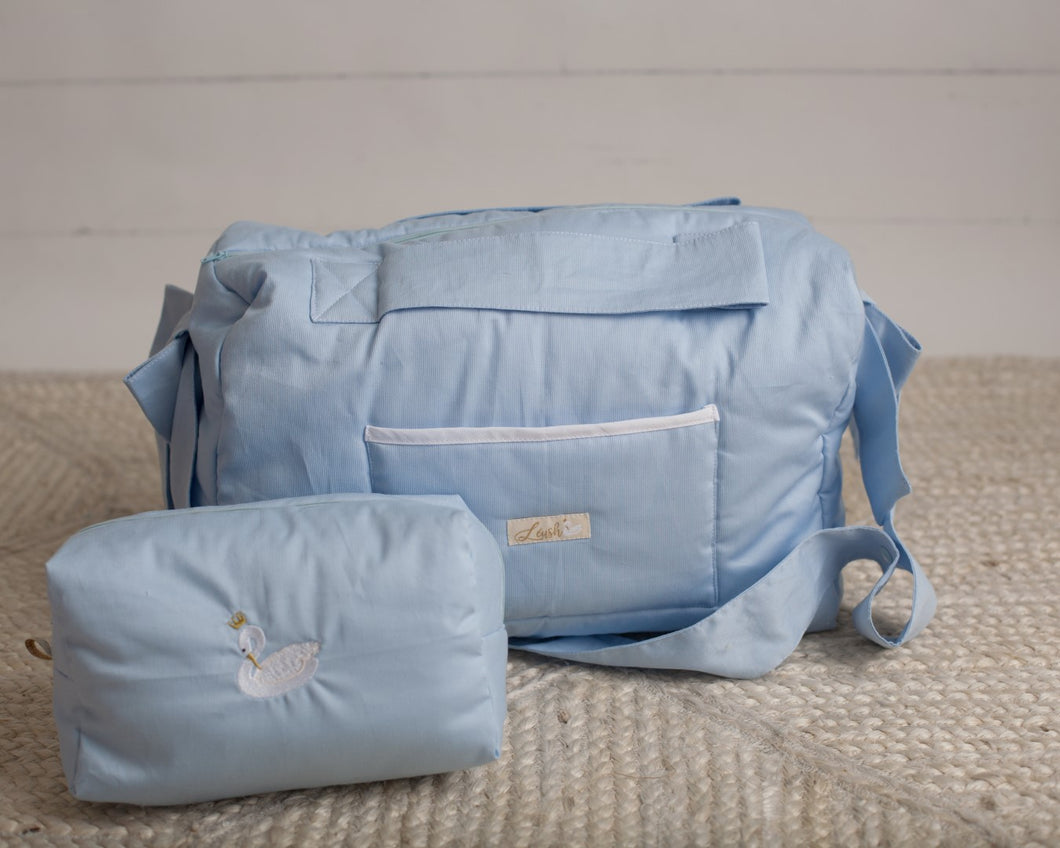 Blue Diaper Bag set of 3 items