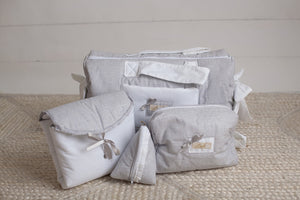 Silver Mush Diaper Bag set of 4 items