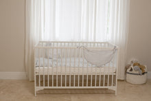 Load image into Gallery viewer, Baby Crib Set D&D Collection white and blue strips