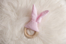 Load image into Gallery viewer, Pink Stripes Wood Stroller 7 Pieces Gift Set