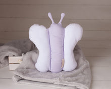 Load image into Gallery viewer, Nursery butterfly pillow