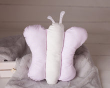 Load image into Gallery viewer, Nursery butterfly pillow
