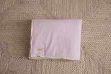 Load image into Gallery viewer, White Pearl Dots On Pink Wooden Doll Crib Gift Set