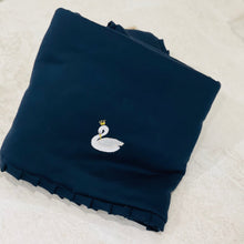 Load image into Gallery viewer, Pima Cotton Embroidery Swan Blanket
