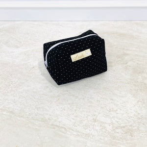 White Dots on Black Diaper Bag set of 3 items
