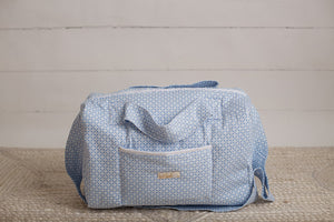Twill Blue Diaper Bag set of 3 items