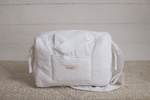 White Lace Sheer Diaper Bag set of 3 items