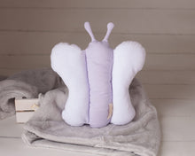 Load image into Gallery viewer, Nursery butterfly pillow
