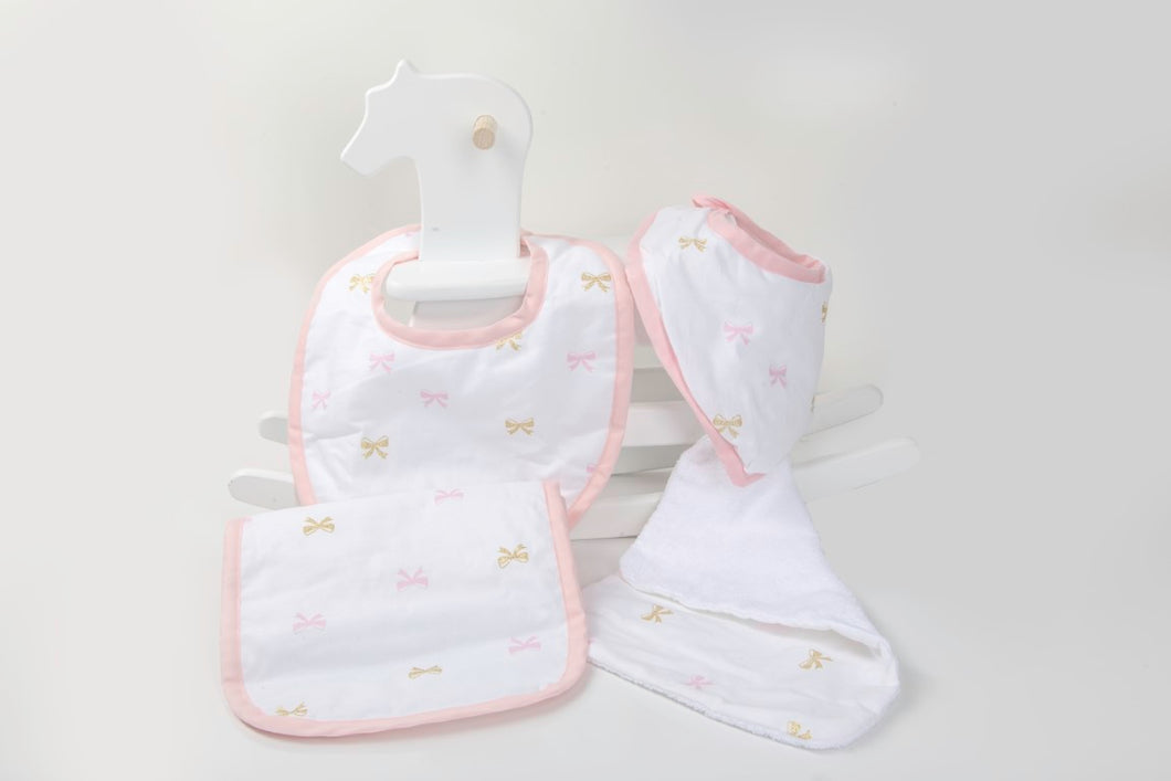 Pink & Gold Bow 4 Pieces Gift Set